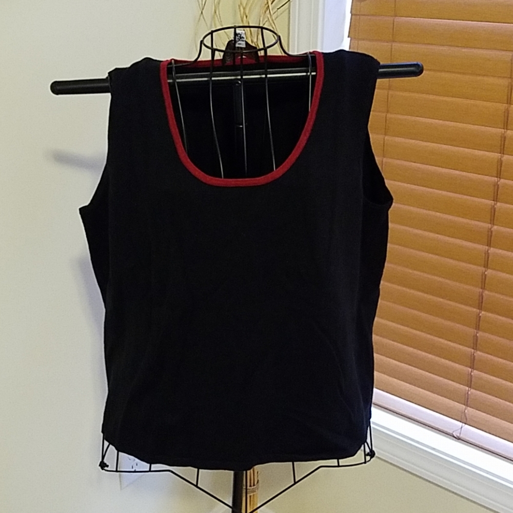 Bob Mackie Black Sleeveless Sweater